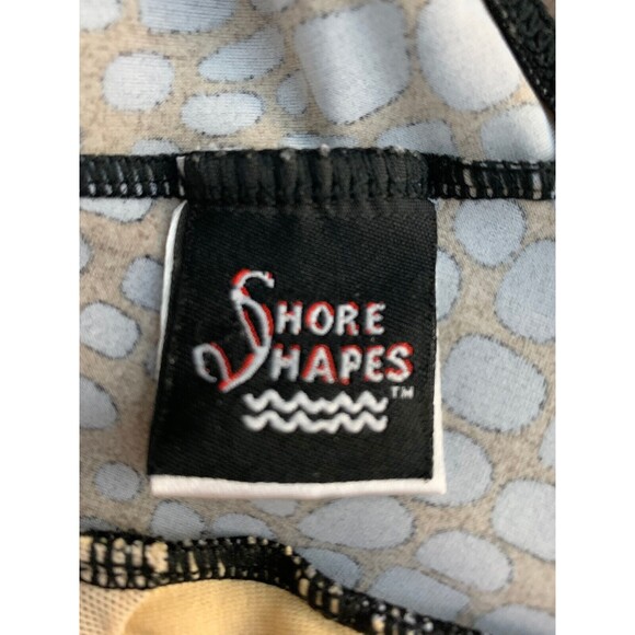 Shore Shapes Womens size 8 Brown Print Slimming One Piece Swimsuit Built in Bra - Picture 4 of 8